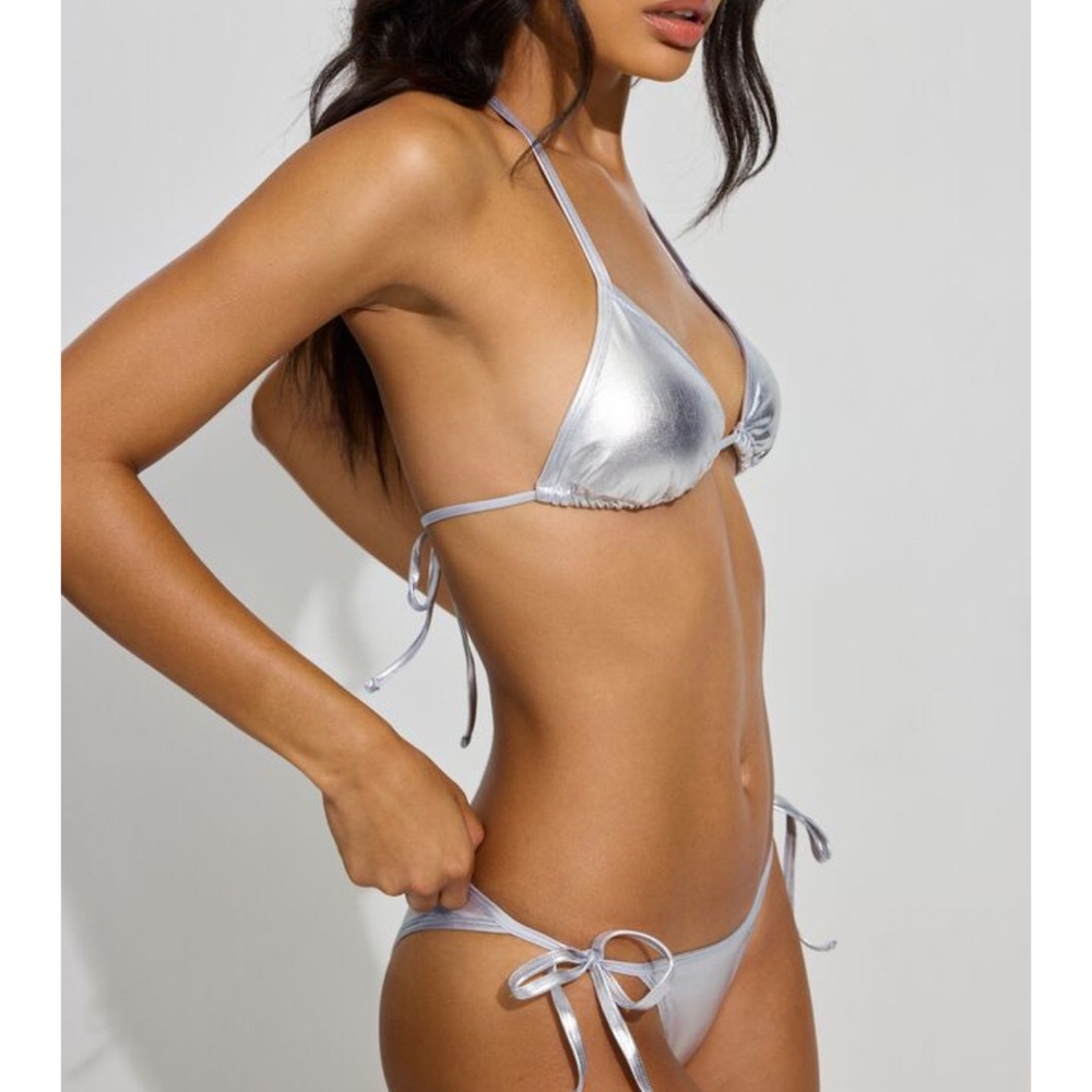 Brand new with tags silver bikini